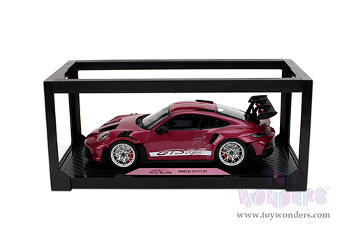 Jada Toys Pink Slips - Porsche 911 GT3 RS with Display Base (1/18 scale diecast model car, Cabernet) 36469