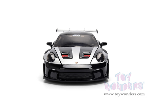 Jada Toys - Hollywood Rides |  Porsche 911 GT3 RS (992) with Darth Vader™ Diecast Figure "Star Wars" (1/24, diecast model car, Black/Silver) 36477