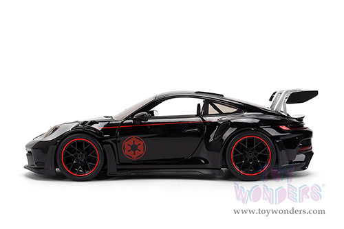 Jada Toys - Hollywood Rides |  Porsche 911 GT3 RS (992) with Darth Vader™ Diecast Figure "Star Wars" (1/24, diecast model car, Black/Silver) 36477