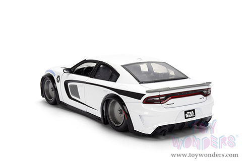 Jada Toys - Hollywood Rides |  Dodge Charger SRT Hellcat with Stormtrooper™ Diecast Figure "Star Wars" (2021, 1/24, diecast model car, White) 36478
