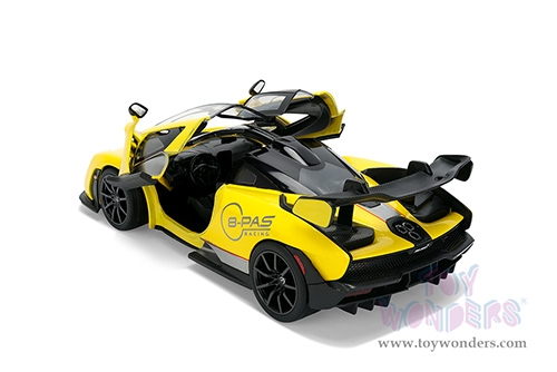 Jada Toys Hyper-Spec - McLaren Senna "8-PAS Racing" (1/24, diecast model car, Yellow/Black) 36484