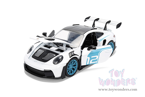 Jada Toys Hyper-Spec - Porsche 911 GT3 RS (992) #12 (1/24, diecast model car, White/Black top) 36494
