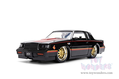 Jada Toys Bigtime Muscles - Buick® Grand National™ Hard Top (1987, 1/24 scale diecast model car, Black/Red) 36586