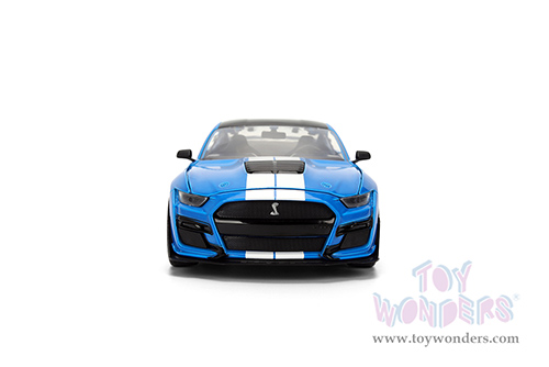Jada Toys Bigtime Muscle - Ford Mustang Shelby® GT500® #65 "Ford Performance" (2020, 1/24 scale diecast model car, Blue/White stripes) 36587