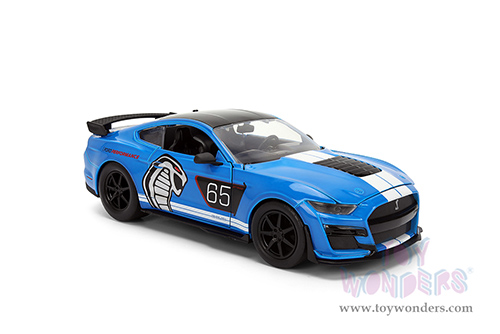 Jada Toys Bigtime Muscle - Ford Mustang Shelby® GT500® #65 "Ford Performance" (2020, 1/24 scale diecast model car, Blue/White stripes) 36587