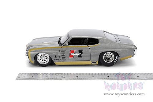Jada Toys Bigtime Muscle - Chevrolet® Chevelle® SS™ "Hurst" (1971, 1/24 scale diecast model car, Gray/Gold) 36588