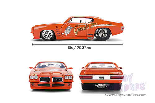 Jada Toys Bigtime Muscle - Pontiac® GTO® "Goat's Revenge" (1971, 1/24 scale diecast model car, Orange) 36591
