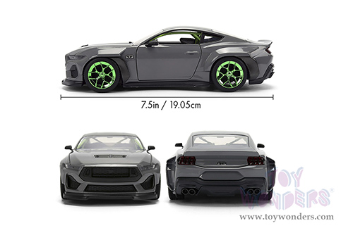 Jada Toys Bigtime Muscle - Ford Mustang RTR (2024, 1/24 scale diecast model car, Glossy Gray) 36593