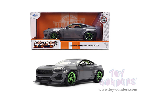 Jada Toys Bigtime Muscle - Ford Mustang RTR (2024, 1/24 scale diecast model car, Glossy Gray) 36593