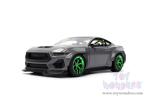Jada Toys Bigtime Muscle - Ford Mustang RTR (2024, 1/24 scale diecast model car, Glossy Gray) 36593