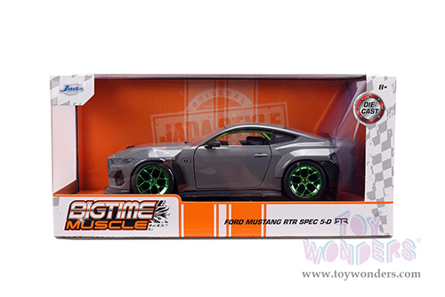 Jada Toys Bigtime Muscle - Ford Mustang RTR (2024, 1/24 scale diecast model car, Glossy Gray) 36593