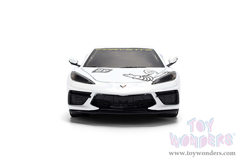 Jada Toys Bigtime Muscle - Chevrolet® Corvette® Stingray™ C8 #89 "Michelin" (2020, 1/24 scale diecast model car, White/Blue) 36597