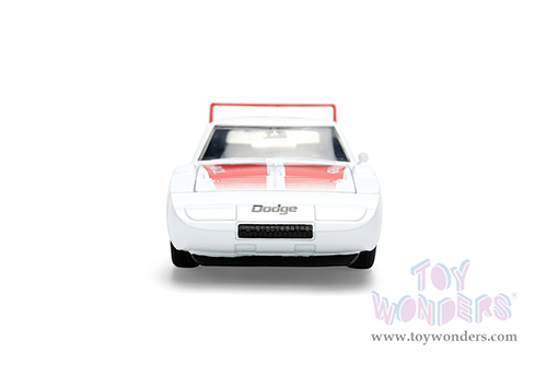 Jada Toys Bigtime Muscle - Dodge Charger Daytona #25 (1969, 1/24 scale diecast model car, White/Red Stripes) 36608