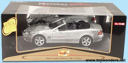 Maisto - Mercedes-Benz SL Convertible (1:18, Silver) 36623