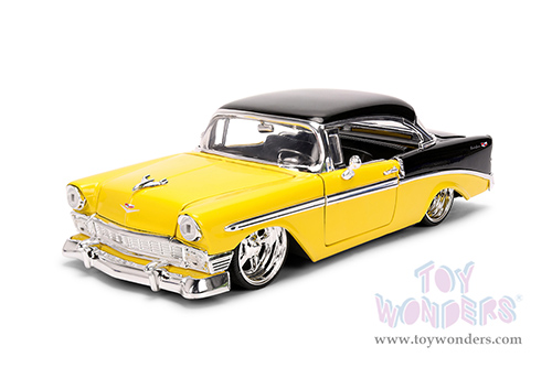 Jada Toys Bigtime Muscle - Chevrolet® Bel Air® (1956, 1/24 scale diecast model car, Yellow/Black) 36648