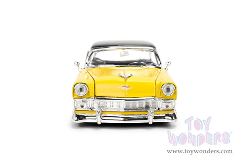 Jada Toys Bigtime Muscle - Chevrolet® Bel Air® (1956, 1/24 scale diecast model car, Yellow/Black) 36648