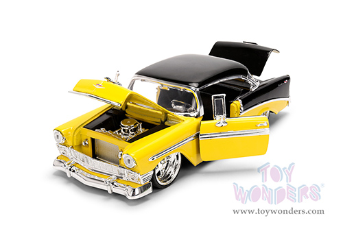 Jada Toys Bigtime Muscle - Chevrolet® Bel Air® (1956, 1/24 scale diecast model car, Yellow/Black) 36648
