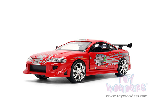 Jada Toys Fast & Furious - Brian's Mitsubishi Eclipse Remix (1/24 scale diecast model car, Red) 36815