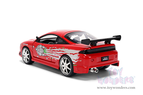 Jada Toys Fast & Furious - Brian's Mitsubishi Eclipse Remix (1/24 scale diecast model car, Red) 36815