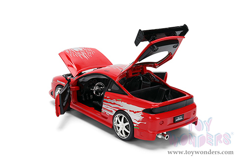 Jada Toys Fast & Furious - Brian's Mitsubishi Eclipse Remix (1/24 scale diecast model car, Red) 36815