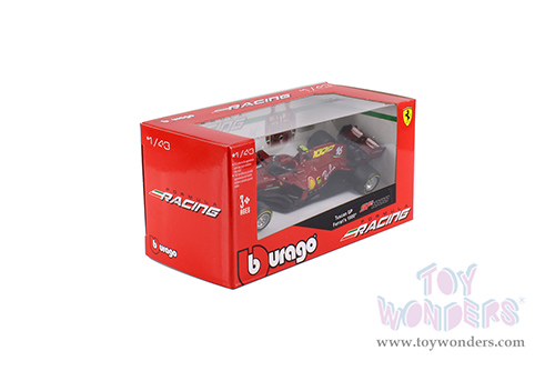 BBurago Ferrari Racing - Ferrari SF1000 #16 Charles Leclerc Tuscan GP Formula One F1 (2020) "Ferrari's 1000th Race" (1/43 scale diecast model car, Red) (1/43 scale diecast model car, Red) 36820/16S