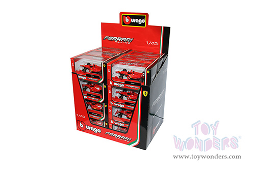 BBurago Ferrari Racing - Ferrari SF21 #16 Charles Leclerc Formula One F1 Car (2021) (1/43 scale diecast model car, Red) 36820