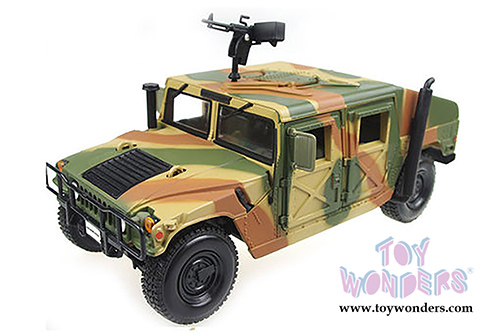 Maisto Premiere - Hummer Humvee w/ Gun (1/18 scale diecast model car, Camouflage) 36874C