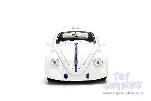 Jada Toys - Hollywood Rides |  Volkswagen Drag Beetle with R2-D2™ Diecast Figure "Star Wars" (1959, 1/24, diecast model car, White) 36912