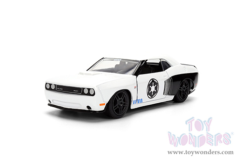 Jada Toys - Hollywood Rides | Dodge Challenger SRT8 Stormtrooper "Star Wars" (2012, 1/32 scale diecast model car, White) 36915