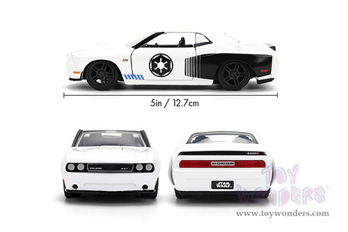 Jada Toys - Hollywood Rides | Dodge Challenger SRT8 Stormtrooper "Star Wars" (2012, 1/32 scale diecast model car, White) 36915