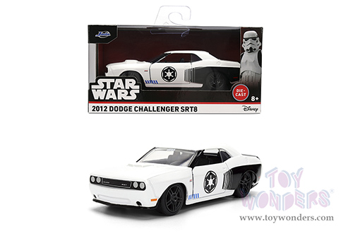 Jada Toys - Hollywood Rides | Dodge Challenger SRT8 Stormtrooper "Star Wars" (2012, 1/32 scale diecast model car, White) 36915