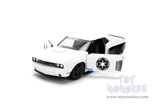 Jada Toys - Hollywood Rides | Dodge Challenger SRT8 Stormtrooper "Star Wars" (2012, 1/32 scale diecast model car, White) 36915