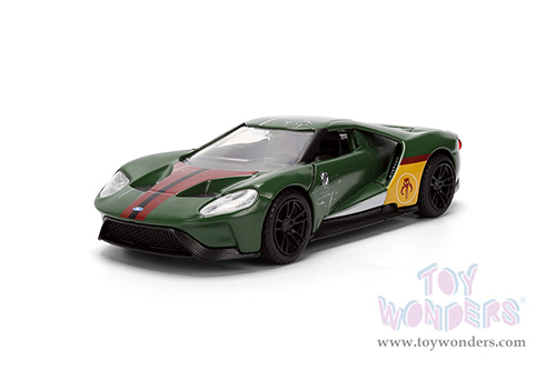 Jada Toys - Hollywood Rides | Ford GT Boba Fett "Star Wars" (2017, 1/32 scale diecast model car, Dark Green) 36916