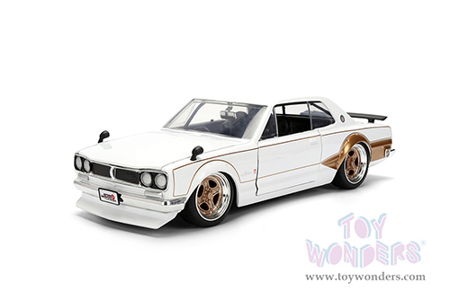 Jada Toys JDM Tuners™ - Nissan Skyline GT-R (1971, 1/24, diecast model car, White/Gold) 37021