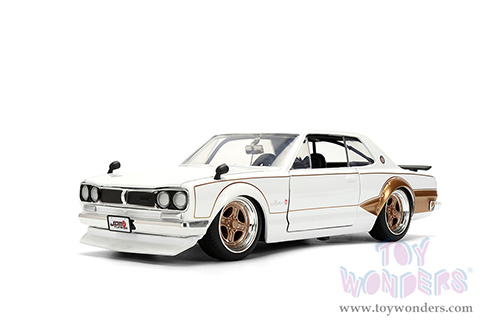 Jada Toys JDM Tuners™ - Nissan Skyline GT-R (1971, 1/24, diecast model car, White/Gold) 37021