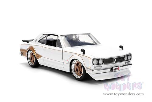Jada Toys JDM Tuners™ - Nissan Skyline GT-R (1971, 1/24, diecast model car, White/Gold) 37021