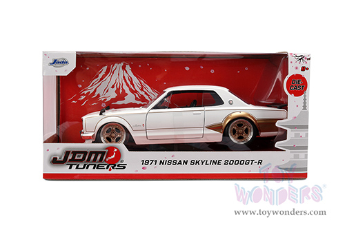 Jada Toys JDM Tuners™ - Nissan Skyline GT-R (1971, 1/24, diecast model car, White/Gold) 37021