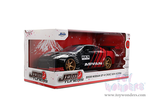 Jada Toys JDM Tuners™ - Nissan GT-R Ben Sopra HKS "Advan" (2009, 1/24, diecast model car, Black/Red) 37022