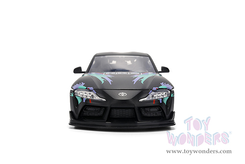 Jada Toys JDM Tuners™ - Toyota GR Supra HKS (2020, 1/24, diecast model car, Matte Black/Green) 37023