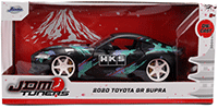 Jada Toys JDM Tuners™ - Toyota GR Supra HKS (2020, 1/24, diecast model car, Matte Black/Green) 37023