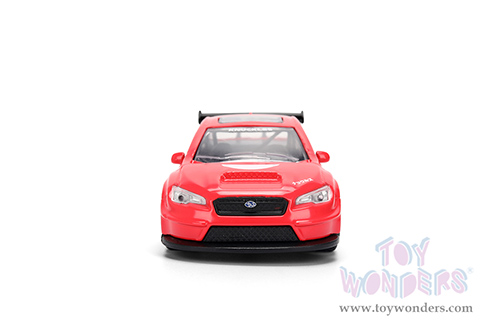 Jada Toys - Hollywood Rides | Subaru WRX STi with Knuckles Theme "Sonic the Hedgehog" (2016, 1/32 scale diecast model car, Red) 37024