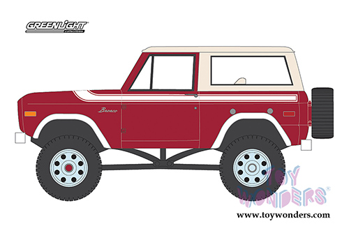 Greenlight - Mecum Auctions Series 1 | Ford Bronco (1975, 1/64 scale diecast model car, Red/White) 37110F/48