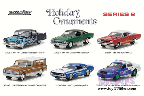 Greenlight - Holiday Ornaments Series 2 (1/64 scale diecast model car, Asstd.) 37120/48