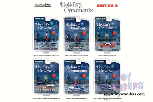 Greenlight - Holiday Ornaments Series 2 (1/64 scale diecast model car, Asstd.) 37120/48