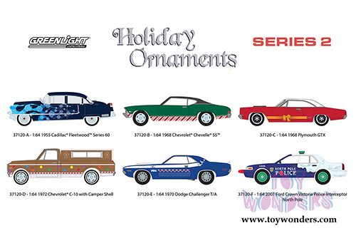 Greenlight - Holiday Ornaments Series 2 (1/64 scale diecast model car, Asstd.) 37120/48