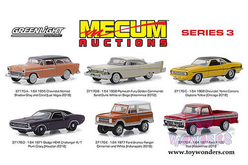 Greenlight - Mecum&trade; Auctions Collector Cars Series 3 Assortment (1/64 scale diecast model car, Asstd.) 37170/48