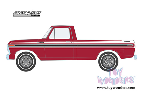 Greenlight - Mecum&trade; Auctions Collector Car Series 3 | Ford F-100 Explorer Pickup Truck - Kissimmee 2018 (1977, 1/64 scale diecast model car, Red) 37170F/48