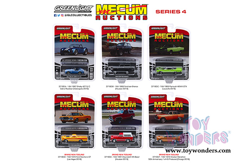 Greenlight - Mecum&trade; Auctions Collector Cars Series 4 (1/64 scale diecast model car, Asstd.) 37190/48