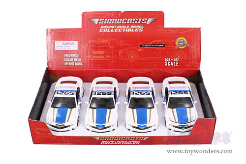 Showcasts® Collectibles - Chevrolet® Camaro® SS RS Police (2010, 1/24 scale diecast model car, White/Blue stripes) 37208 MAP: $19.99