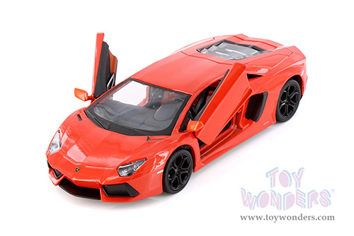 Showcasts® Collectibles - Lamborghini Aventador Coupé (1/24 scale diecast model car, Orange) 37210 MAP: $19.99